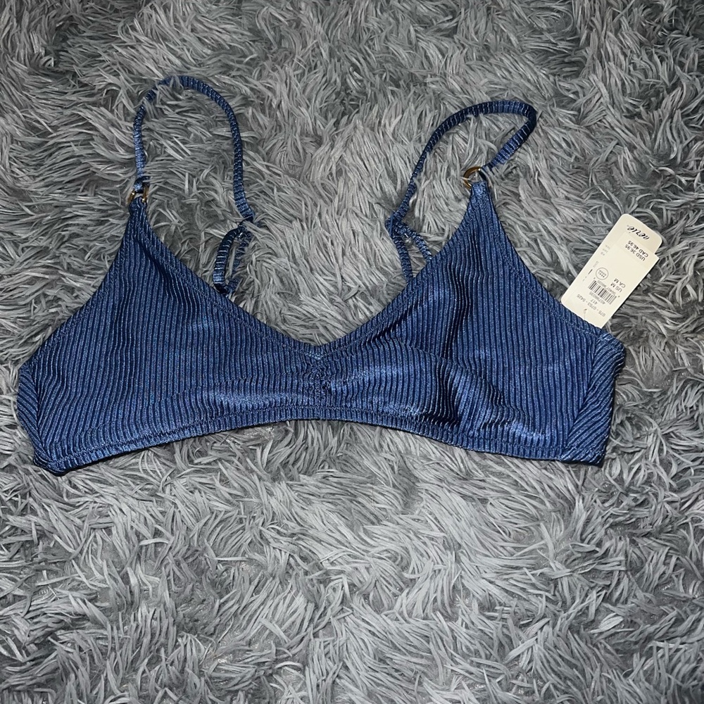 aerie NWT swim top blue